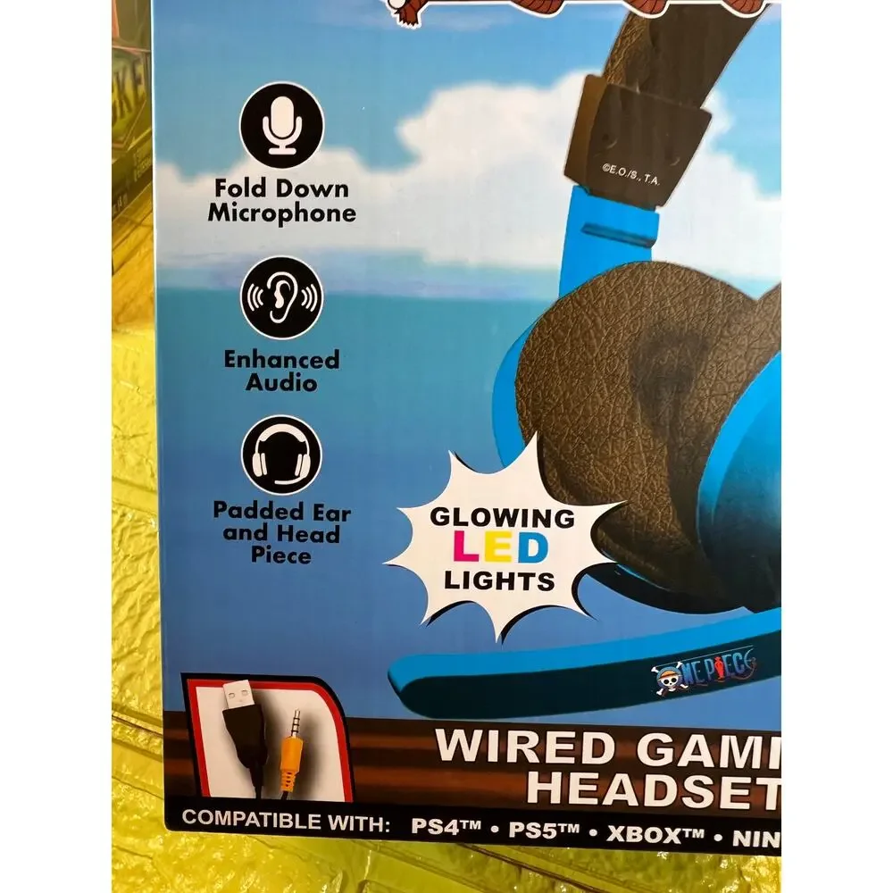 NEW ONE PIECE Wired Gaming Headset LED Multi Compatible Platform